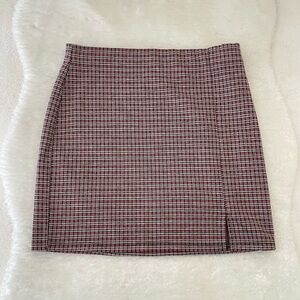 plaid mini skirt!